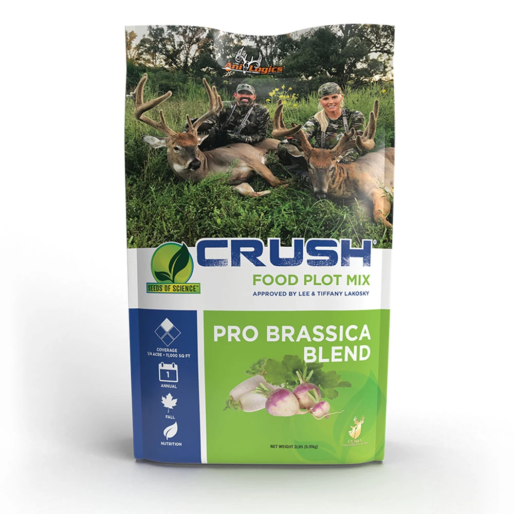 Ani-Logics Outdoors CRUSH Pro Brassica Blend 2lb Bag (Plants 1/4 Acre) Food Plot Mix 24003 1 Ani-Logics Outdoors CRUSH Pro Brassica Blend 2lb Bag (Plants 1/4 Acre) Food Plot Mix 24003