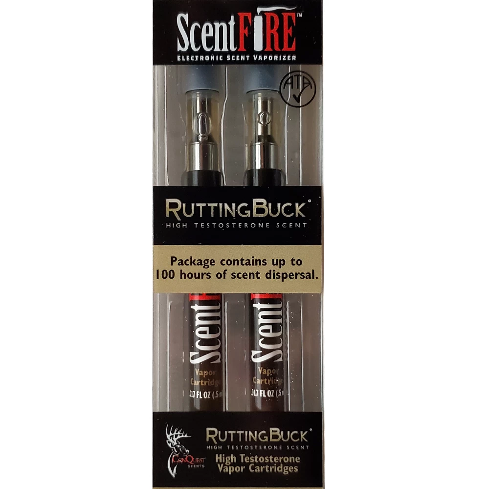 Conquest Scents ScentFIRE RuttingBuck Testosterone Refill Cartridges 2 Pack 160188 1 Conquest Scents ScentFIRE RuttingBuck Testosterone Refill Cartridges 2 Pack 160188