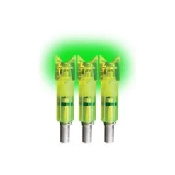Lumenok Archery Lighted Crossbow Bolt Nock .297 ID Crescent End 3 Pack Green Easton / Beman ECC3G