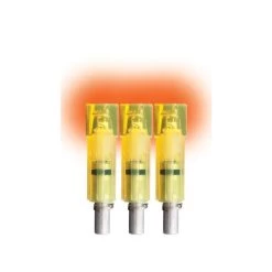 Lumenok Archery Lighted Crossbow Bolt Nock .297 ID Flat End 3 Pack Orange Easton / Beman ECF3