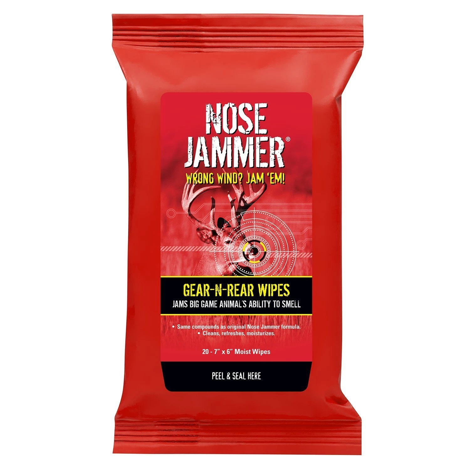 Nose Jammer Scent Elimination Gear-N-Rear Field Wipes 3120 1 Nose Jammer Scent Elimination Gear-N-Rear Field Wipes 3120