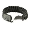 Outdoor Edge ParaClaw Paracord Survival Bracelet Large With 1.5 Inch Knife Blade Black PCK-90C