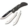 Outdoor Edge Onyx Lite EDC Replaceable Blade Pocket Knife 3″ Black OX-30